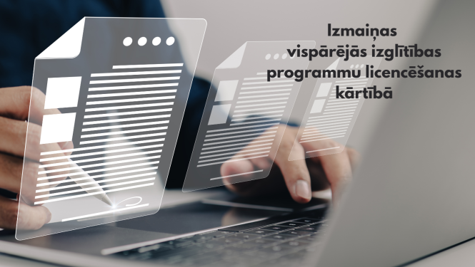 Izmaiņas vispārējās izglītības programmu licencēšanas kārtībā; roka raksta datorā
