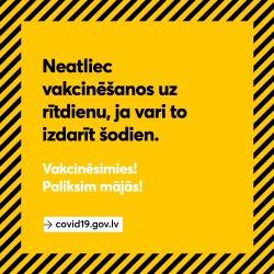 Neatliec vakcinēšanos