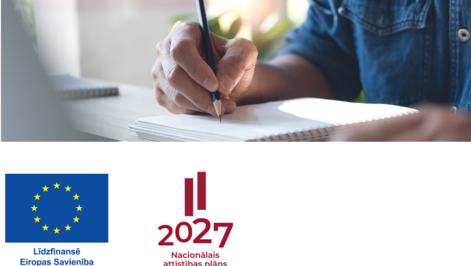 Ilustratīvs attēls, ES logo, NAP logo. 