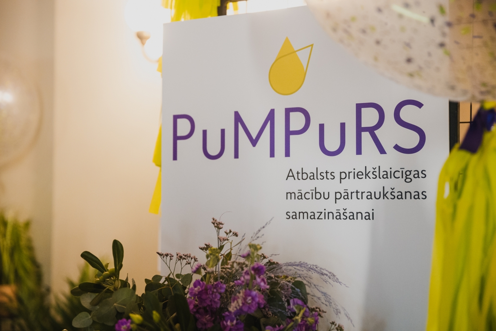 Projekta Pumpurs plakāts